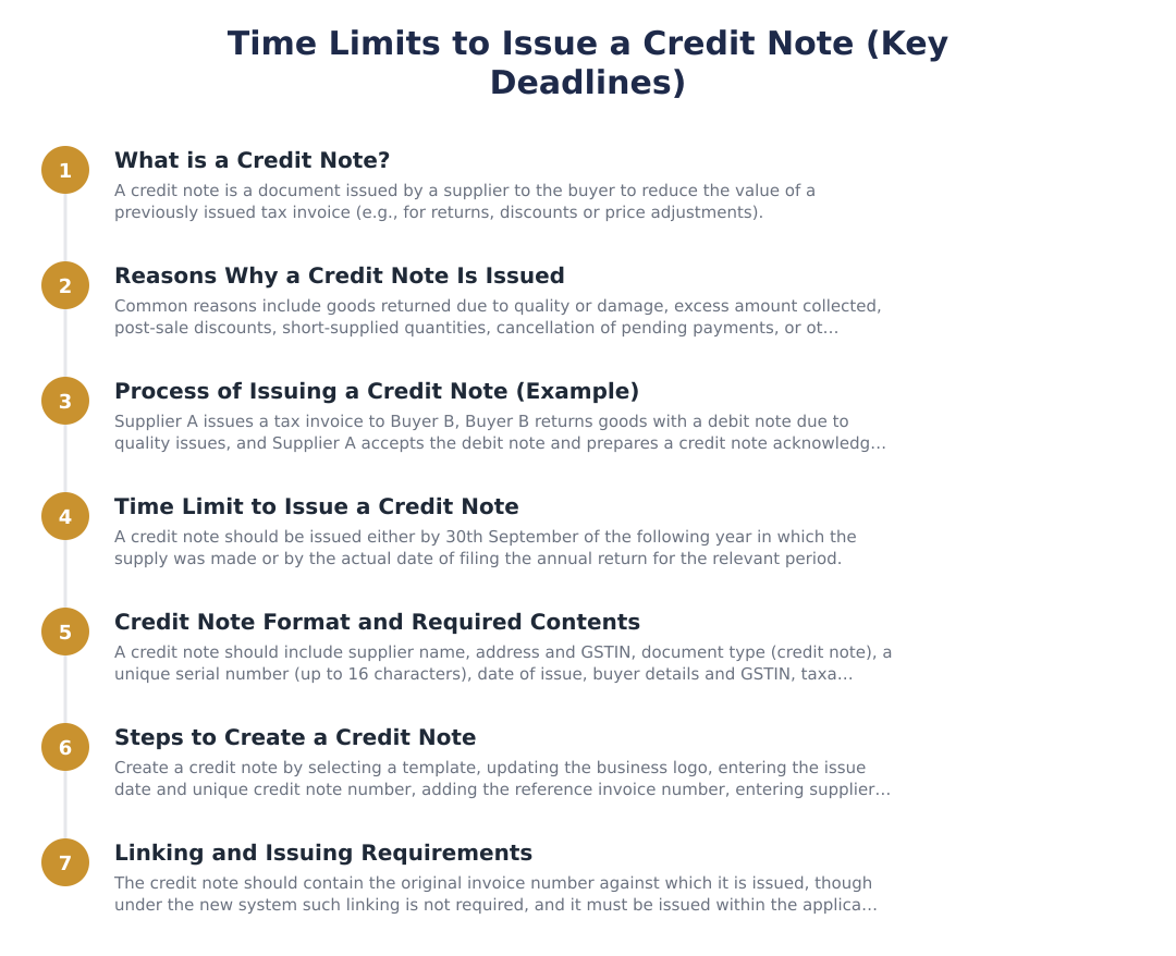 Time Limits to Issue a Credit Note (Key Deadlines)