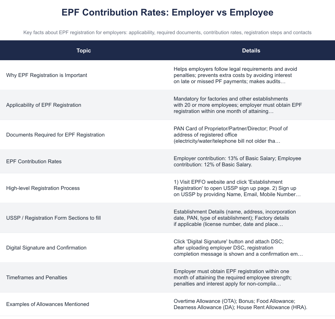 EPF Contribution Rates: Employer vs Employee