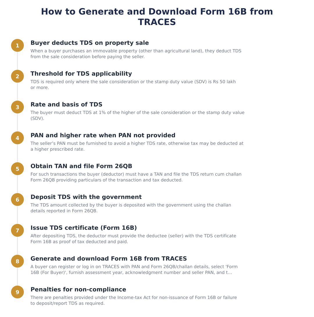 How to Generate and Download Form 16B from TRACES